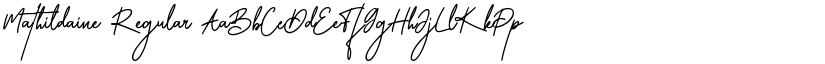 Mathildaine Regular font