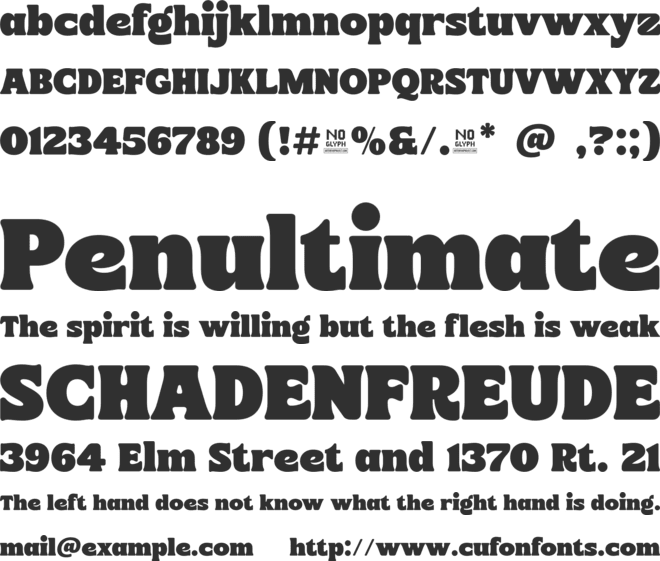 Harond font preview