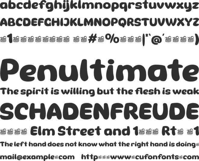 THEREN Trial font preview