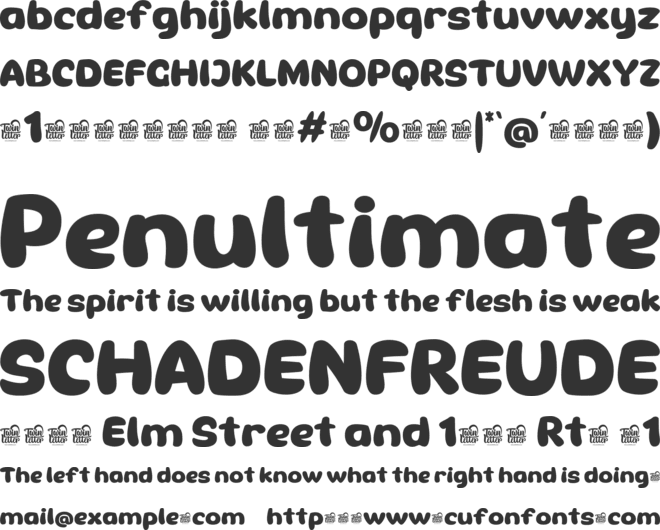 THEREN Trial font preview