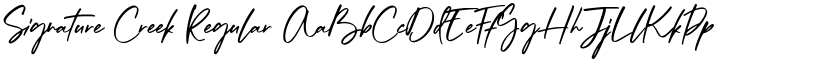 Signature Creek font download