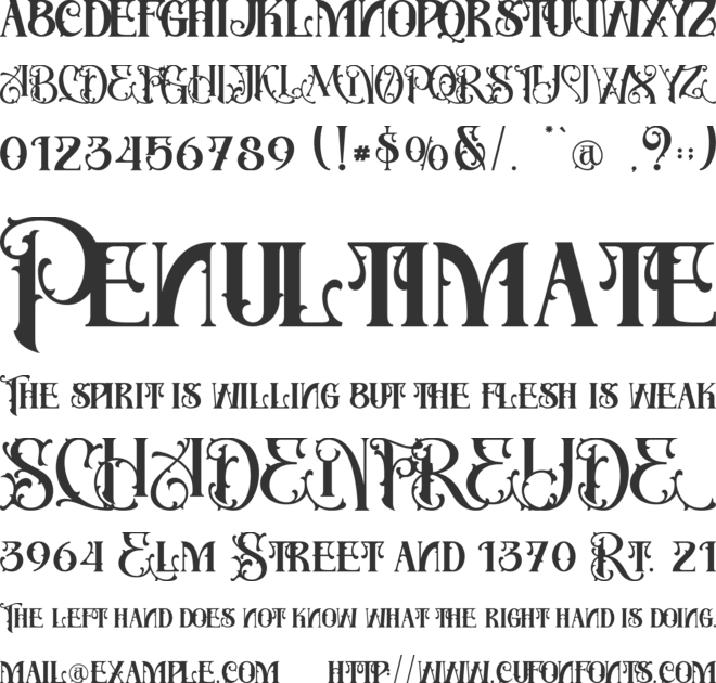 Serath - Personal use font preview
