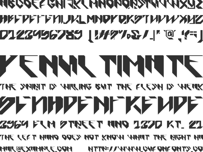 Cybestpunk font preview