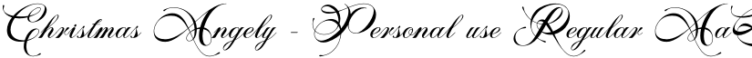 Christmas Angely - Personal use Regular font