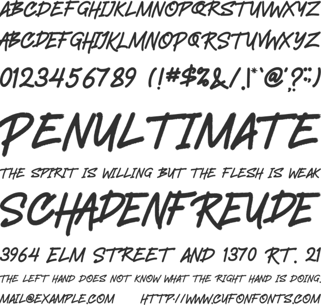 HeAtterS font preview
