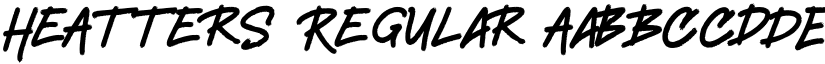 HeAtterS Regular font