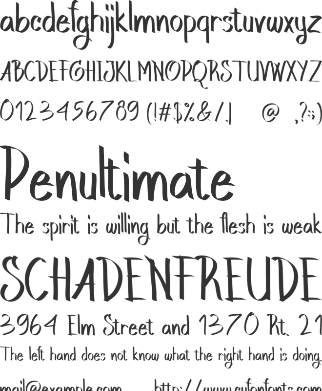 Andalan Boxing font preview