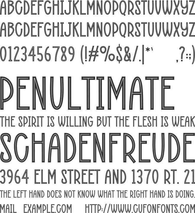 Delosta font preview