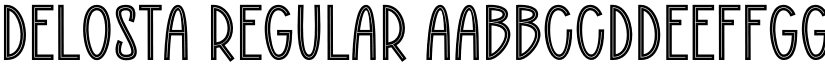 Delosta Regular font