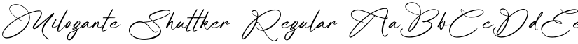 Milogante Shuttker font download