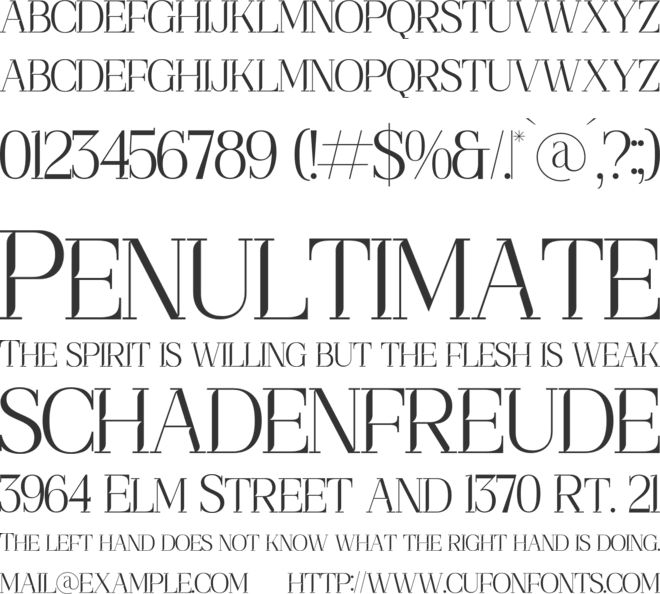 Cremtin font preview