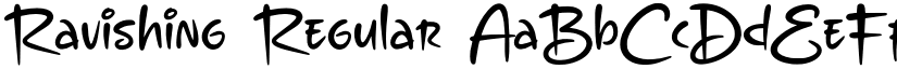 Ravishing Regular font
