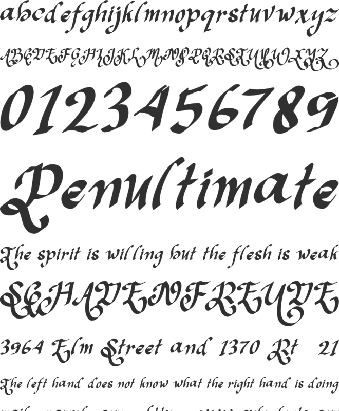 Christmas Shakila - 1 font preview