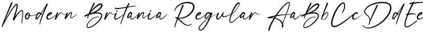 Modern Britania Regular font