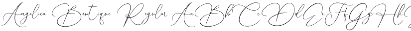 Angelica Boutique Regular font