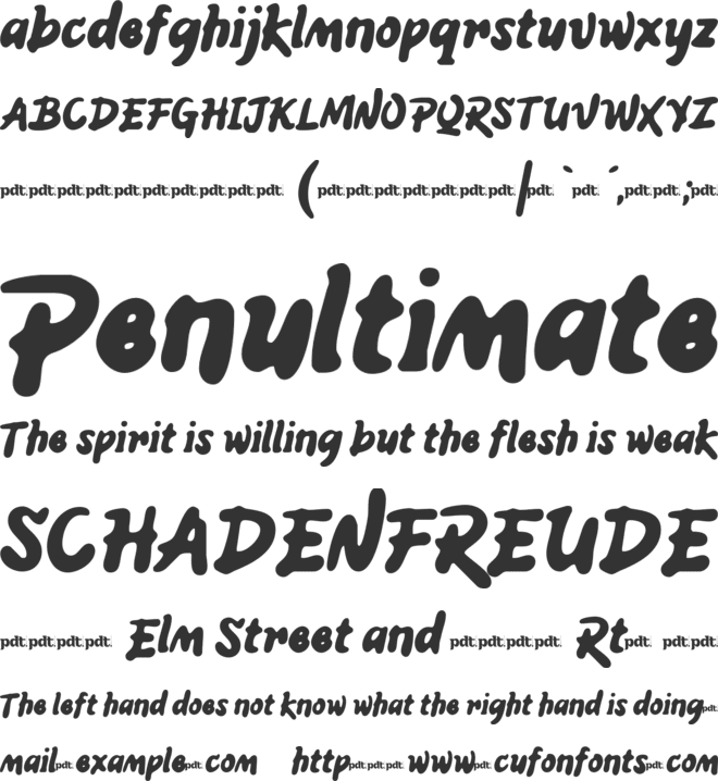 AQREN Personal font preview