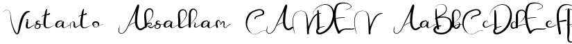 Vistanto Aksalham CANDEN font