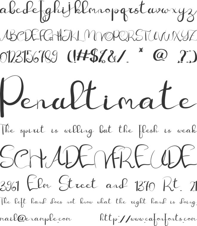 Vistanto Aksalham font preview