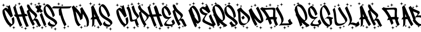 Christmas Cypher PERSONAL Regular font