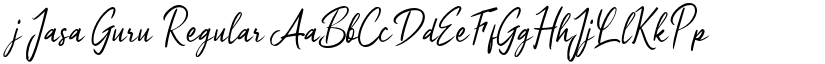j Jasa Guru Regular font
