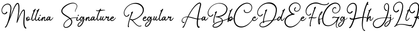 Mollina Signature Regular font