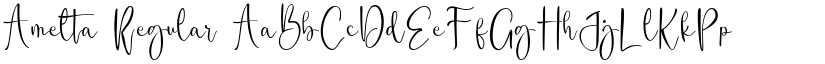 Amelta Regular font