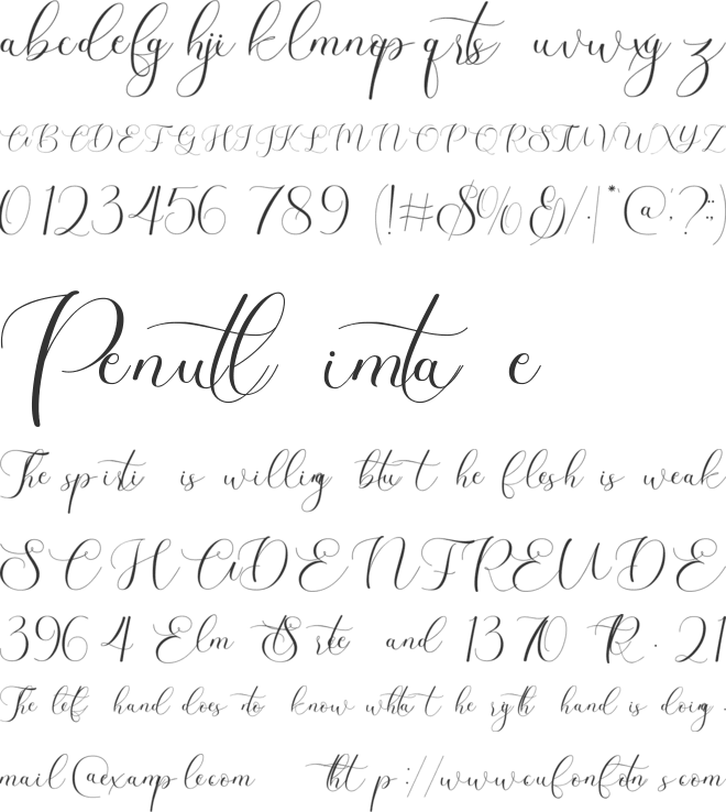 Dear Shinta font preview