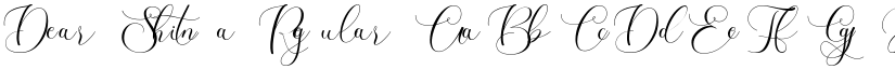 Dear Shinta Regular font