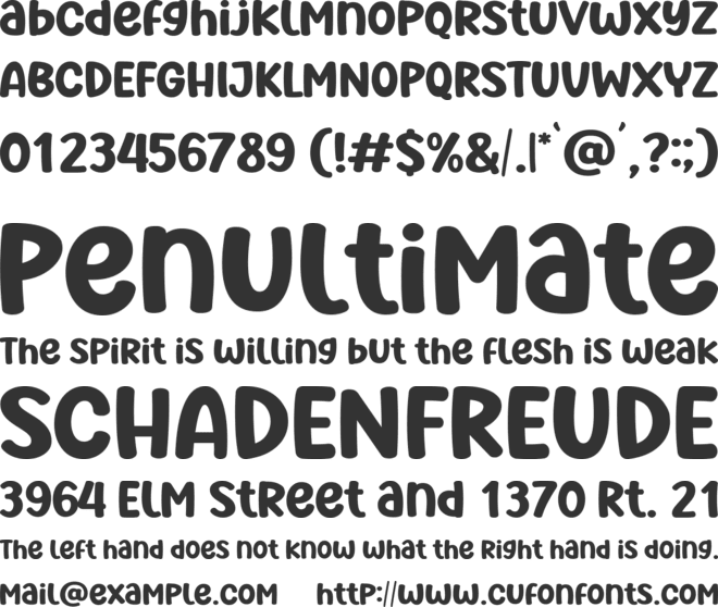 Merry Wishes font preview