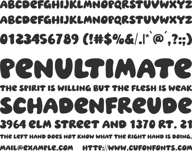 Sunday Festive font preview