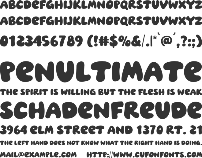 Sunday Festive font preview