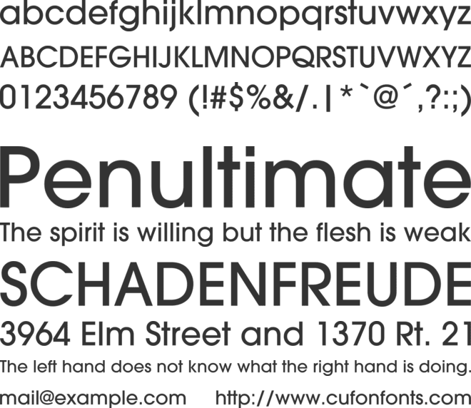 ITC Avant Garde Pro Md font preview