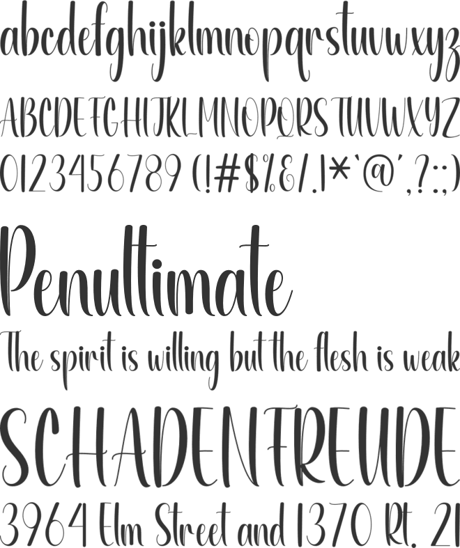 Organic Farmhouse font preview
