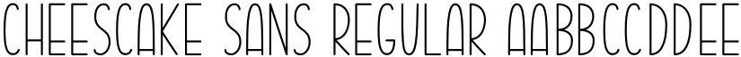Cheescake Sans Regular font