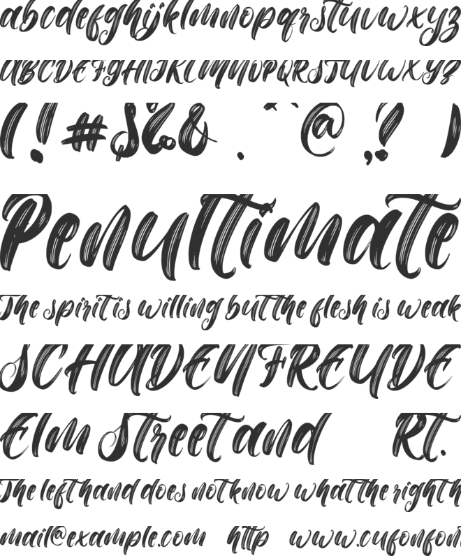 Christmas Math font preview