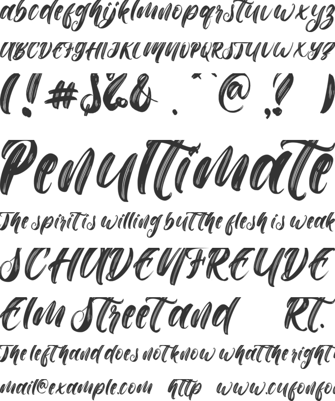 Christmas Math font preview