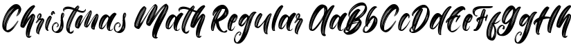 Christmas Math Regular font