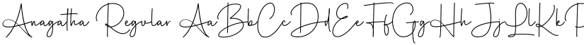 Anagatha Regular font