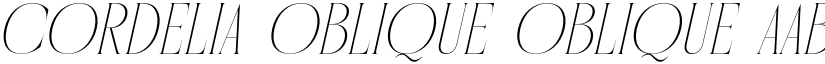 Cordelia Oblique Oblique font