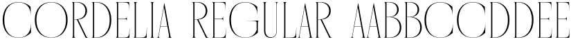 Cordelia Regular font