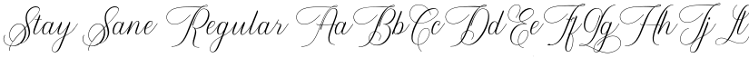 Stay Sane Regular font