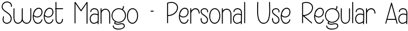 Sweet Mango - Personal Use Regular font