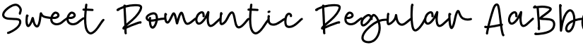 Sweet Romantic Regular font