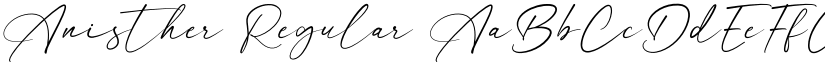Anisther Regular font