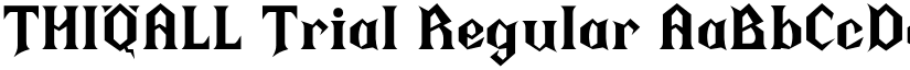 THIQALL Trial Regular font