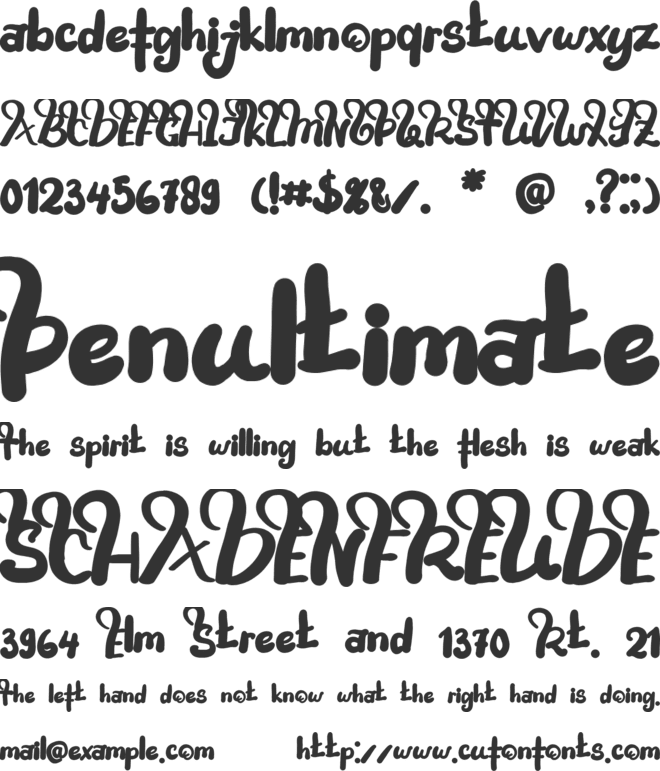 Kunakisisa font preview