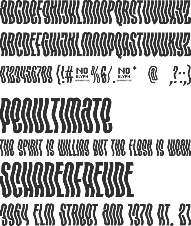 Hipnouma font preview