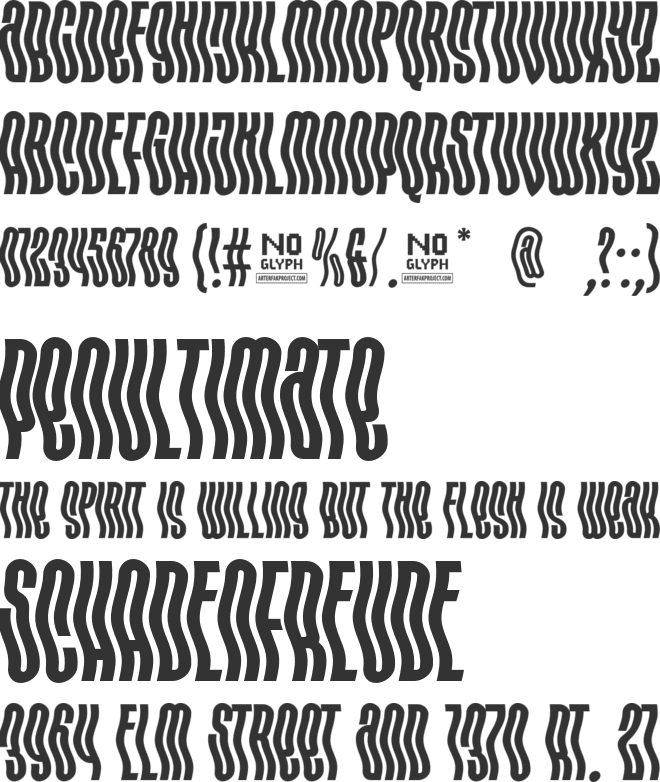 Hipnouma font preview