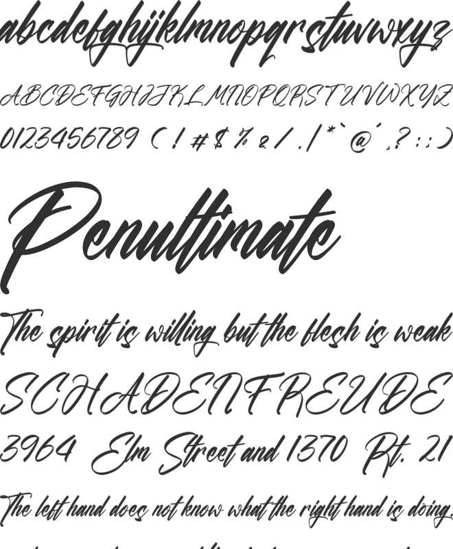 Airthaves Gonlucyd font preview