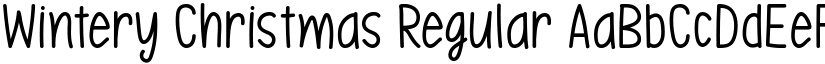 Wintery Christmas Regular font